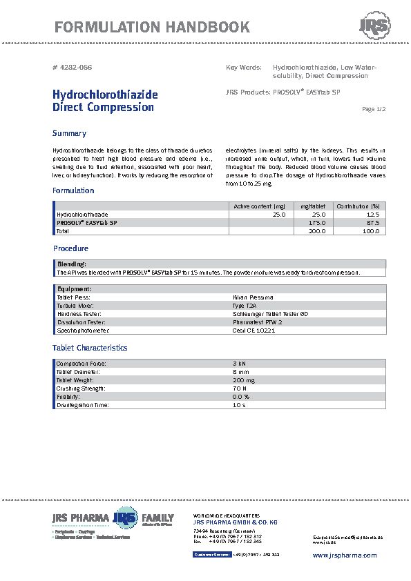 Hydrochlorothiazide