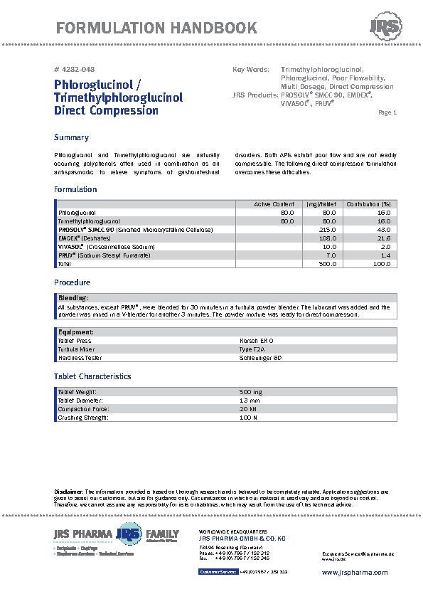 Phloroglucinol / Trimethylphloroglucinol